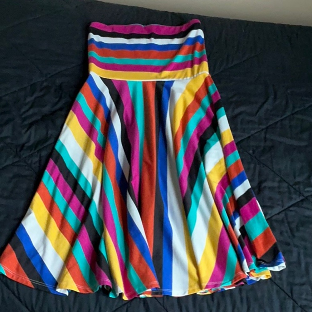 Multicolor Striped Women's Dress